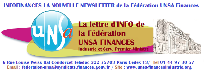bannière Newsletter UNSA Finances